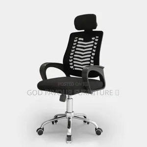 Sswivel Office Chair Black With Headrest Xs6