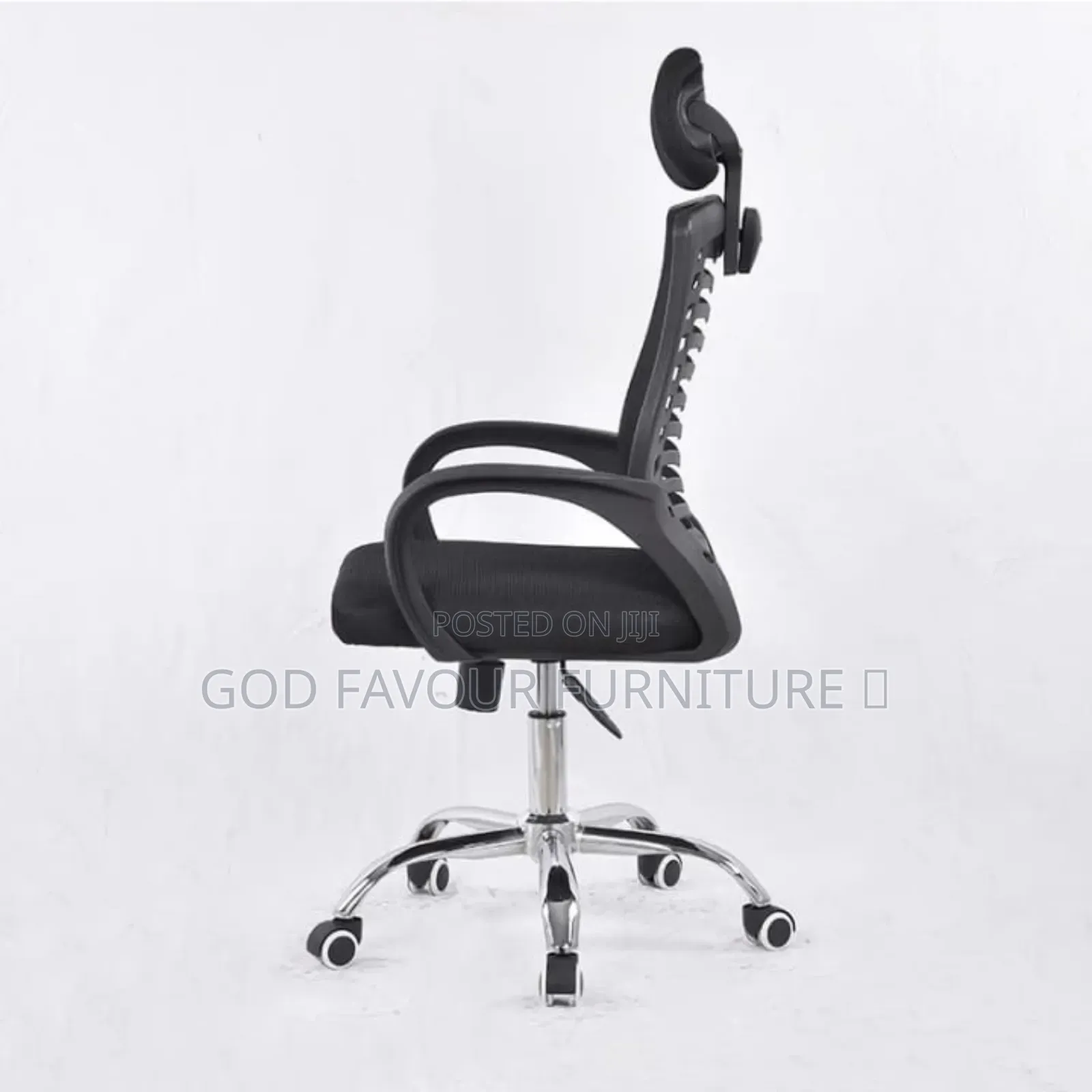 Swivel Adjustable Black Headrest Office Chair Mhy5