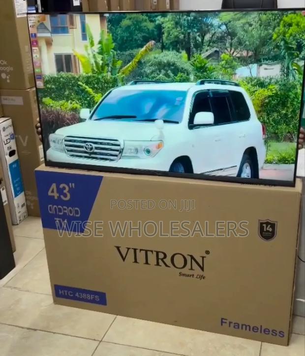 Vitron 43" Frameless Smart Android Tv+Free Wall Bracket