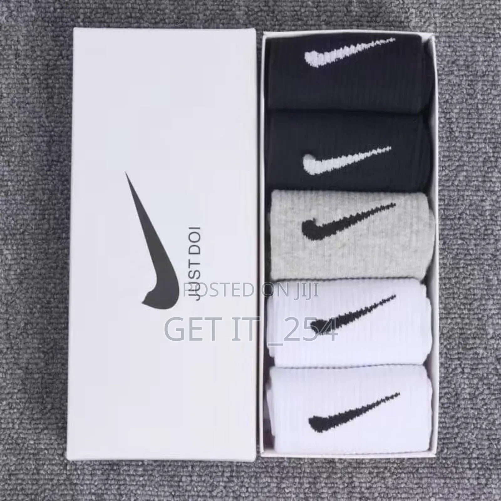 *5pairs Tube Nike Cotton Socks Pack*

♦ Size: Free Size