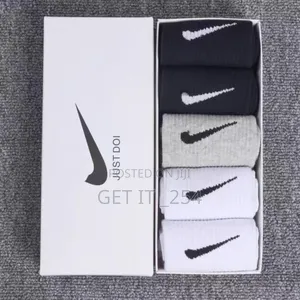 *5pairs Tube Nike Cotton Socks Pack*

♦ Size: Free Size