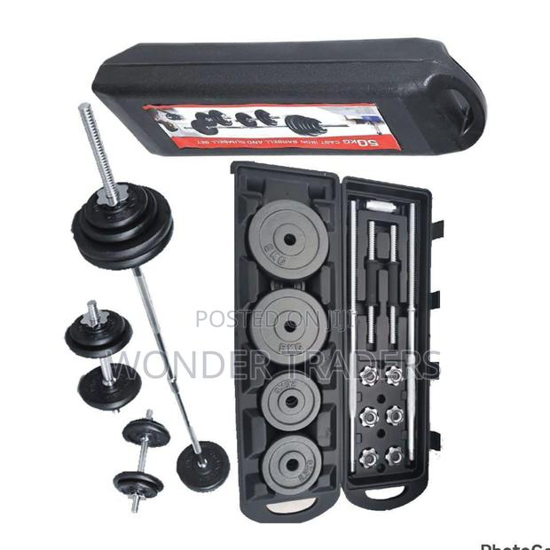 *50kg/York Barbell and Dumbbell Set* 
 50kg Chrome