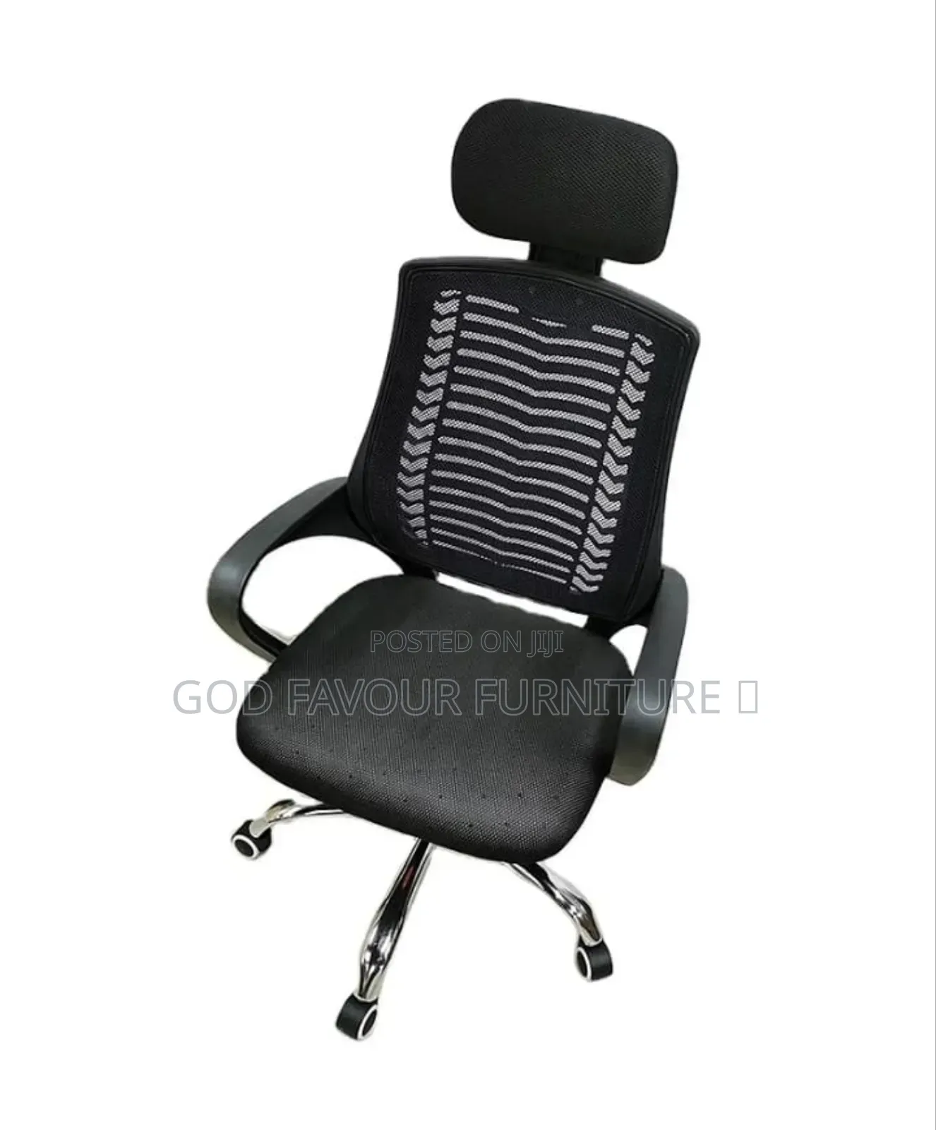 Swivel Adjustable High Back Headrest Office Chair Fyk8