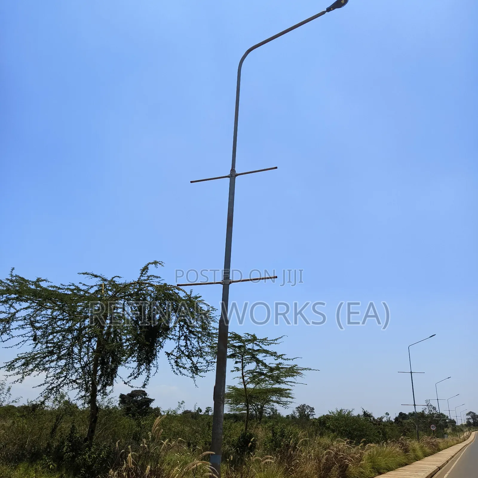 Steel Light Poles With Arm Brackets – 6m to 12m Options