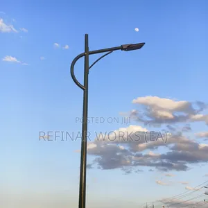Steel Light Poles With Arm Brackets – 6m to 12m Options