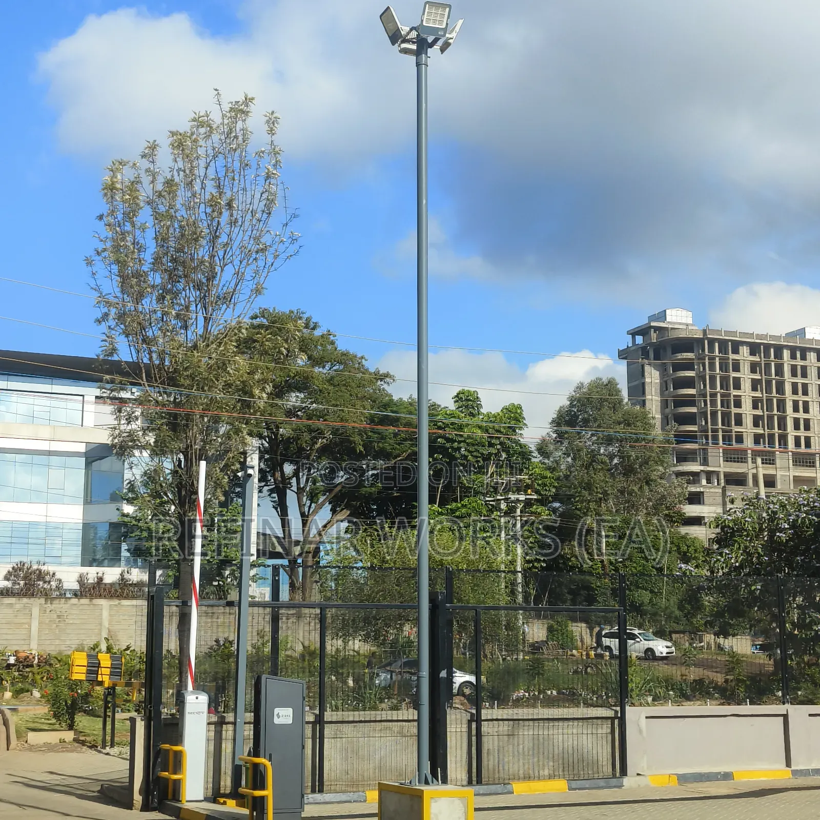 Octagonal Steel Poles for Street Security Lighting