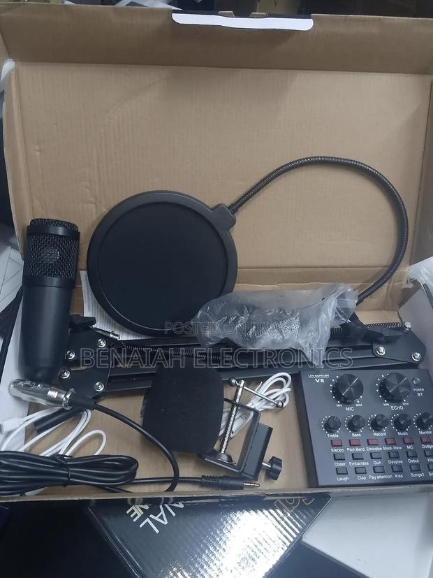 Condenser Microphone Complete With Stand, Sound Card - thumbnail 2