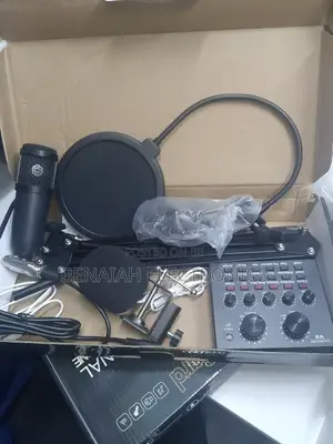 Best Selling Condenser Mic With Stand and Sound Card