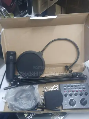 Best Selling Condenser Mic With Stand and Sound Card