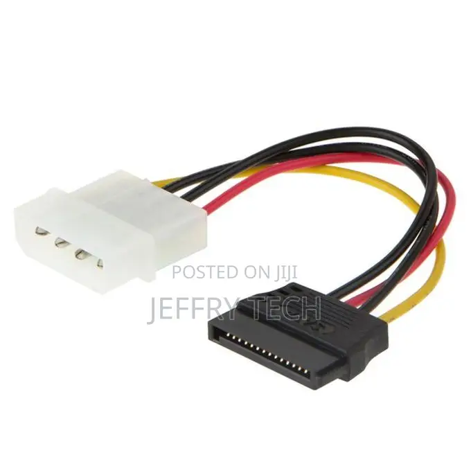 4 Pin Molex Ide to 2 Serial Ata Hard Driver Power Cable Sata