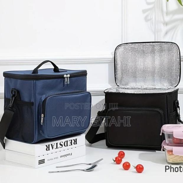 Multi Coloured Single Cube Insulated Food Bags - thumbnail 3