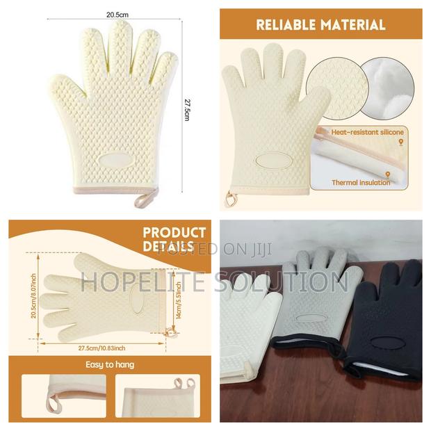 Heat Resistant Silicon Oven Gloves - main view
