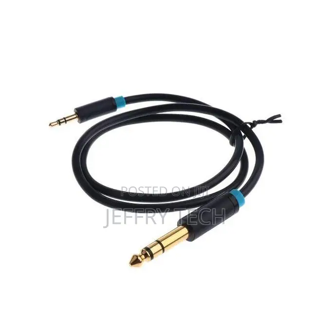 3.5mm to 6.56.35mm Adapter Aux Cable Male to Male for Mixer