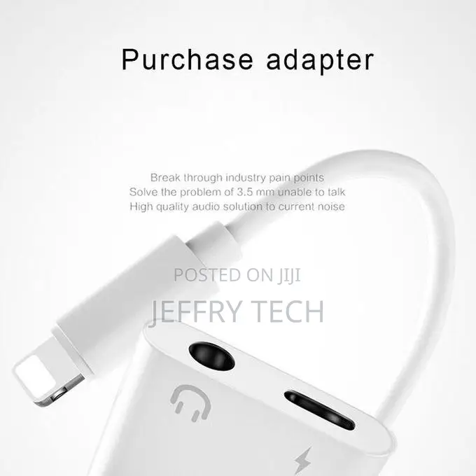 2 in 1 Audio Charger Adapter Cable for iPhone 11 Xs Max Xr X