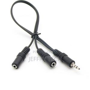 3.5mm 2 Way Port Aux Multi Headphone Earphone Audio Splitt2 - thumbnail 2