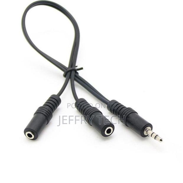 3.5mm 2 Way Port Aux Multi Headphone Earphone Audio Splitt2