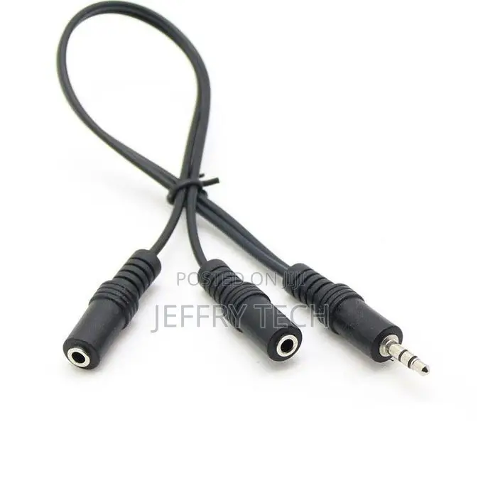 3.5mm 2 Way Port Aux Multi Headphone Earphone Audio Splitt2