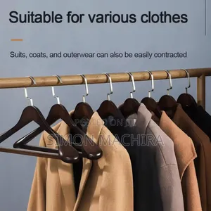 Wooden Hangers With Glossy Finish.