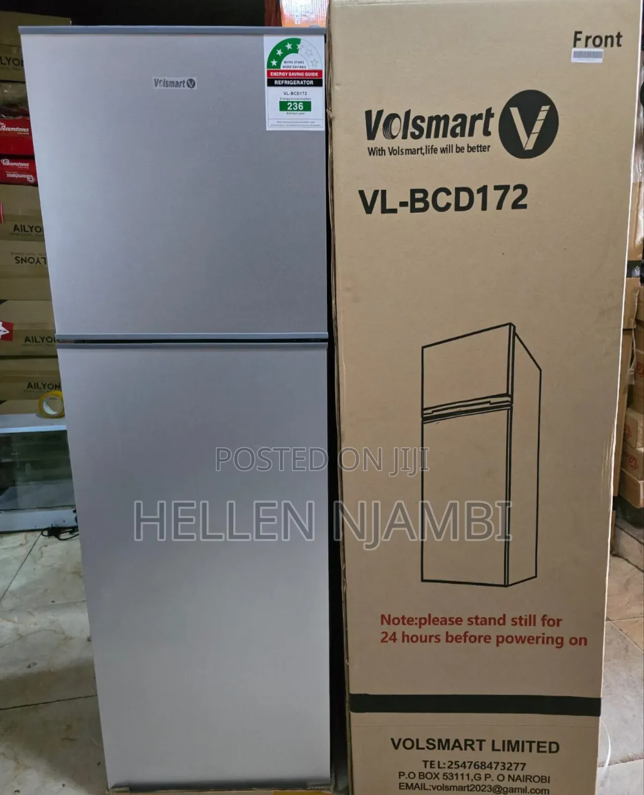 Volsmart 172litres Double Door Refrigerator