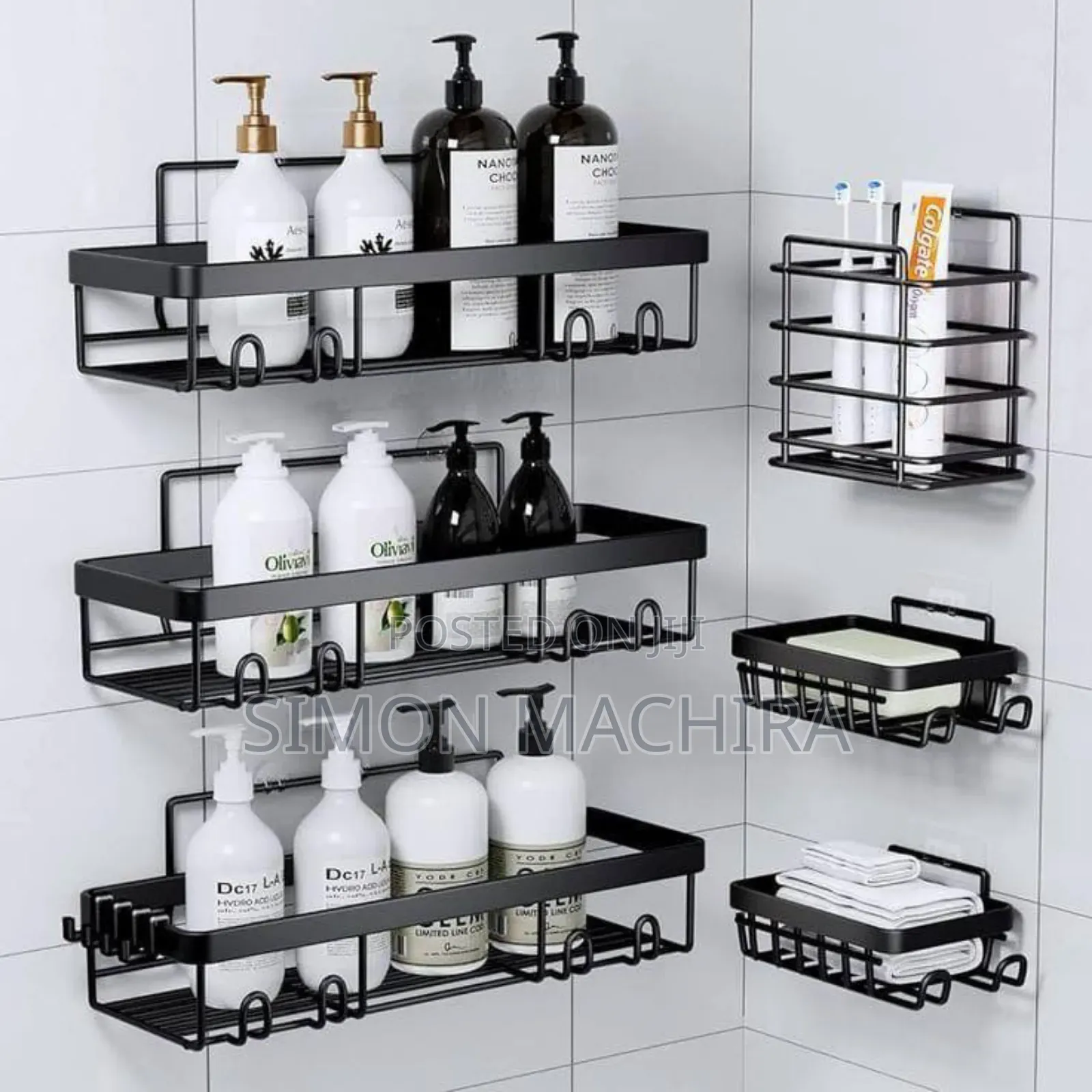 Set of 6 Shower Caddy Shelf/ Bathroom Organizer