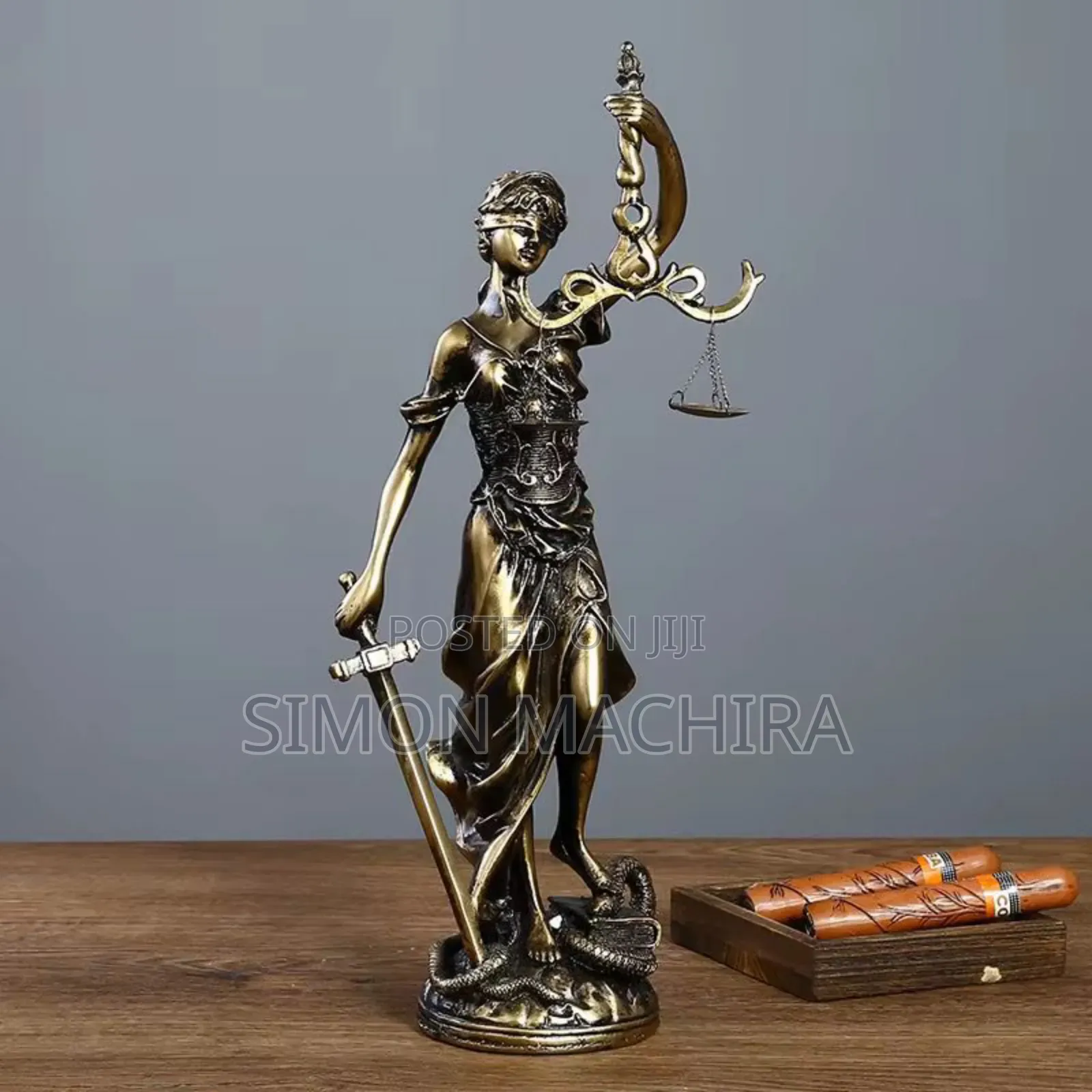 Legal Resin Sculpture Justice Symbol of Honesty Goddess