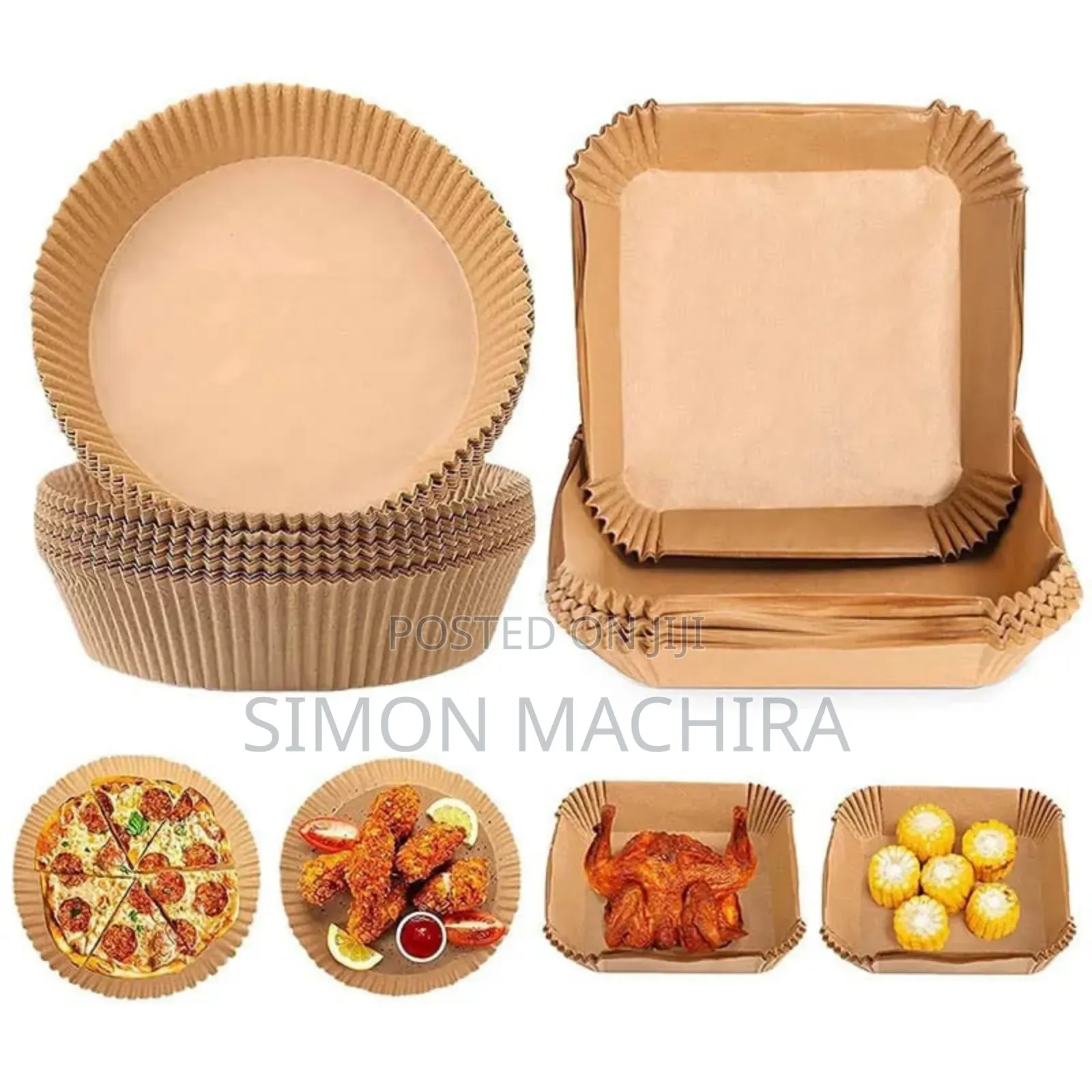 Air Fryer/Air Frier Liners Square Shaped