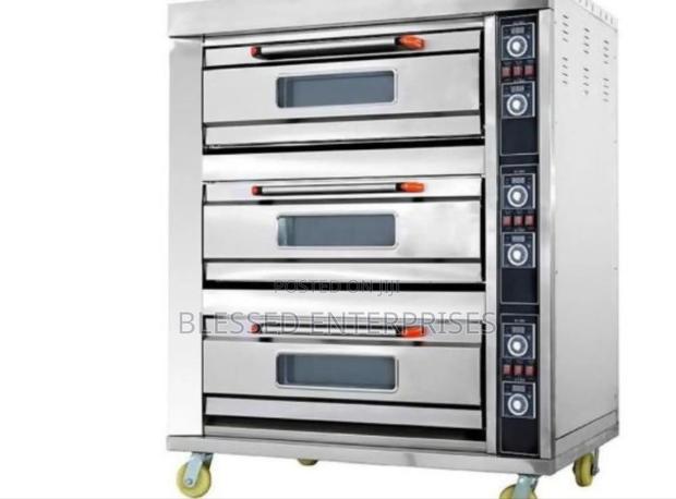 Affordable Premier Electric Oven Three Deck Six Trays - main view
