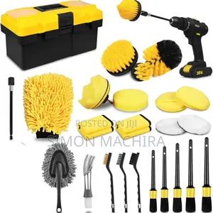 25 PCS Car Wash and Detail Brush and Tool Kit