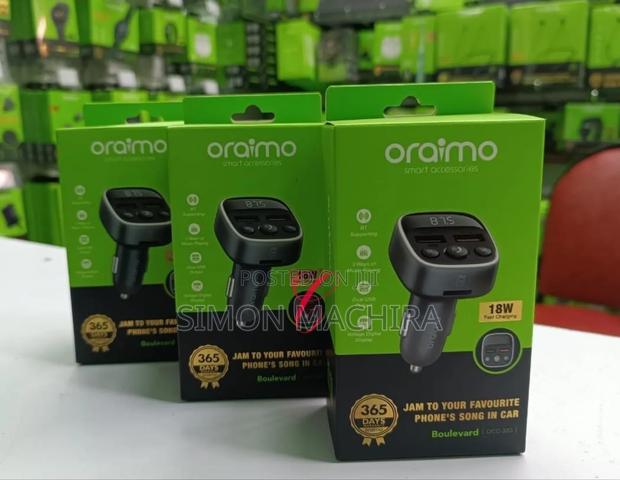 Oraimo Boulevard Car Modulator 18w Fast Charging - thumbnail 2
