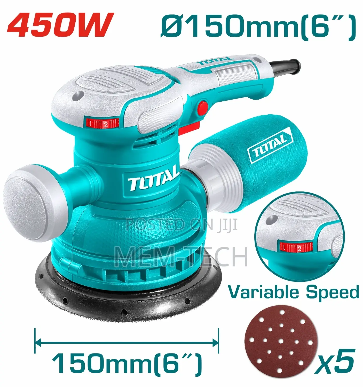 Total Tf Rotary Sander 450w