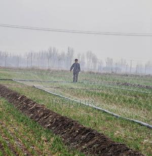 Irrigation Rainwater Pipe in Wheat Field - thumbnail 2