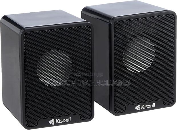 Kisonli Usb Speaker Computer 2.0 for Laptop Desktop Pc - thumbnail 3