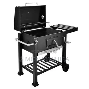 Barbecue Portable BBQ Grill Outdoor Large Charcoal Trolley