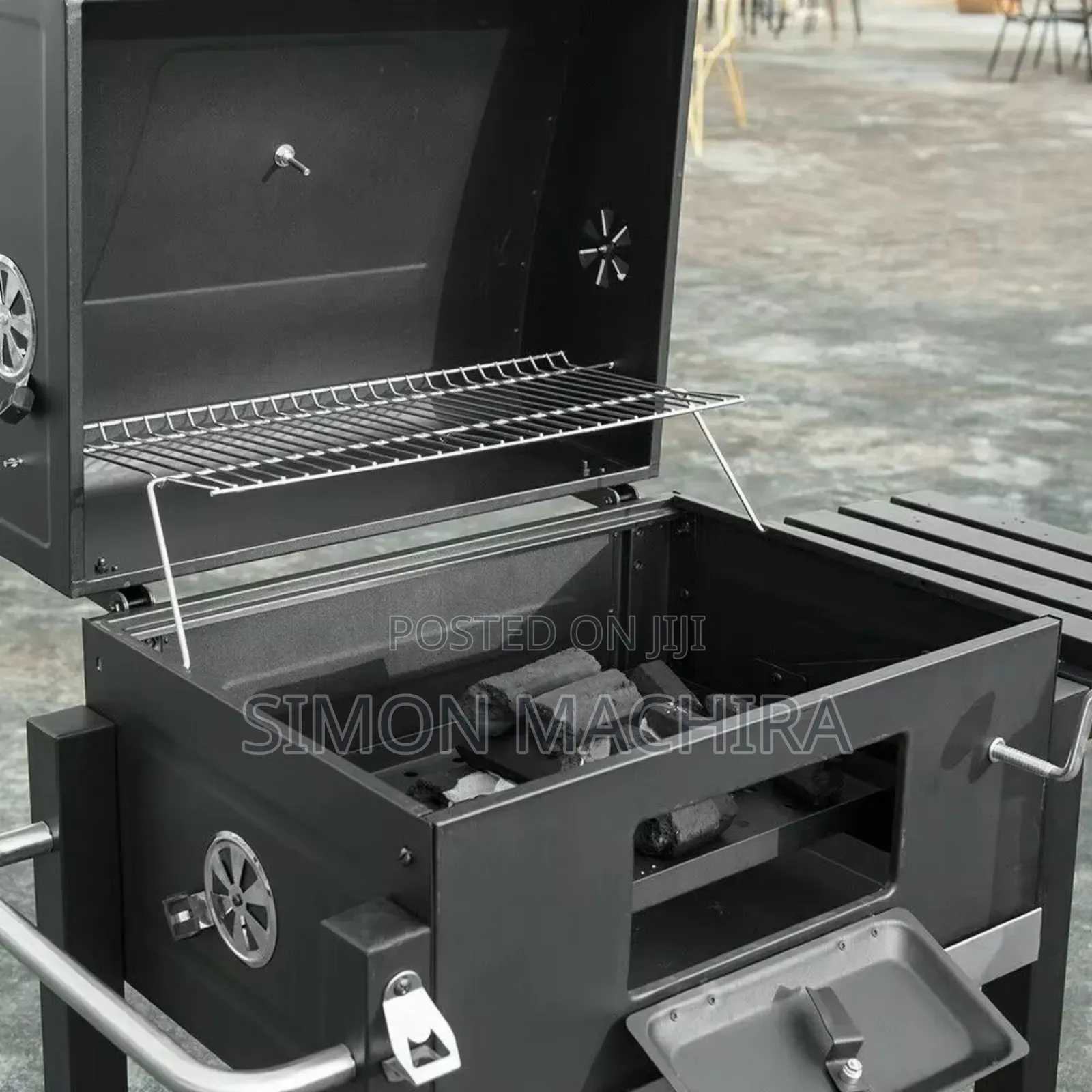 Barbecue Portable BBQ Grill Outdoor Large Charcoal Trolley