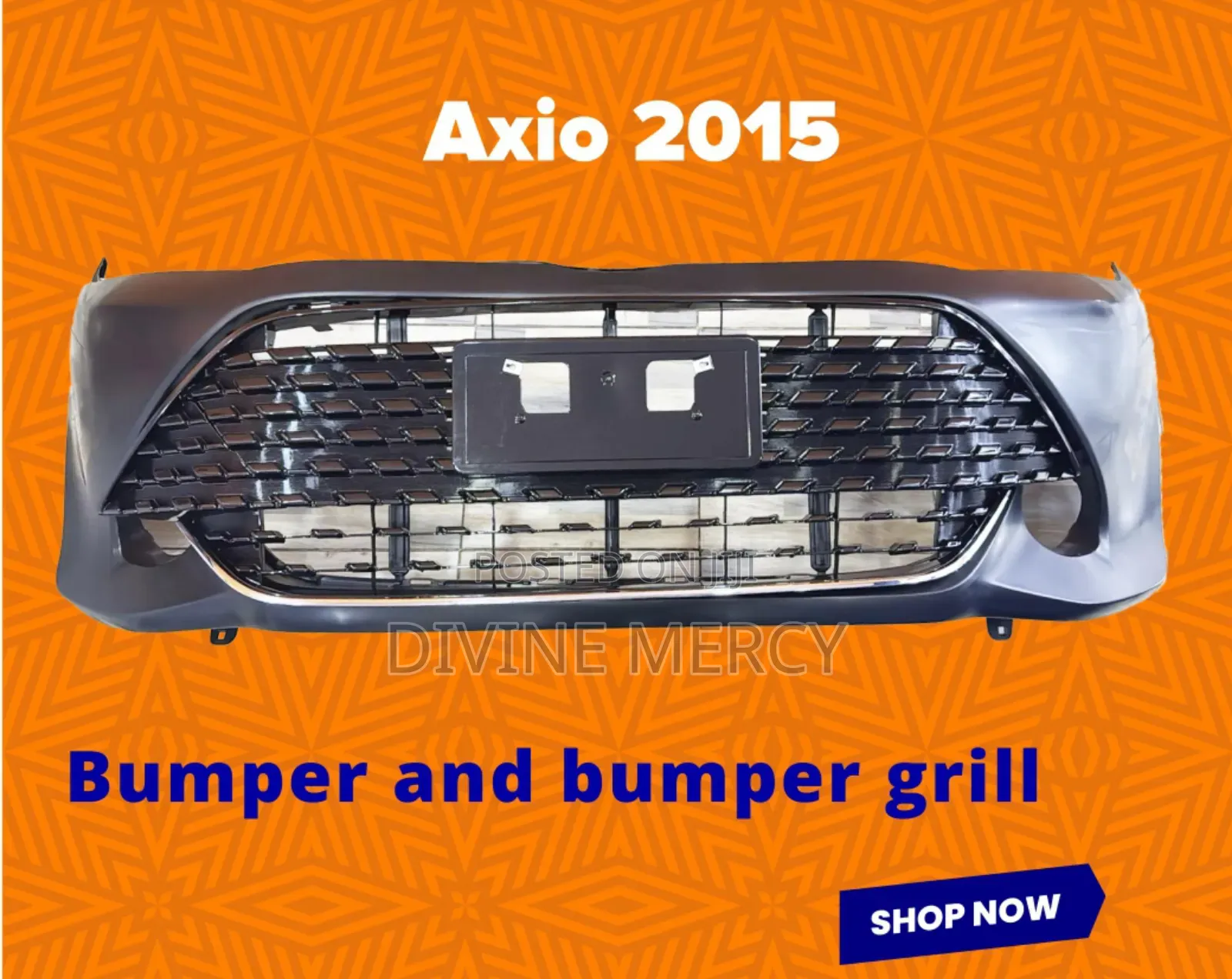 Toyota Axio 2015 Bumper and Grill