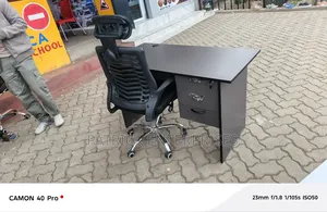 1.2 Mtrs Office Desk Plus Headrest Office Chair