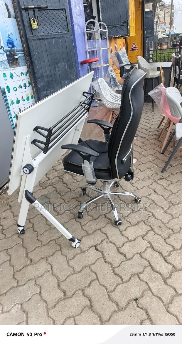 1.2 Mtrs Foldable Office Table+ Executive Officer Chair - thumbnail 2