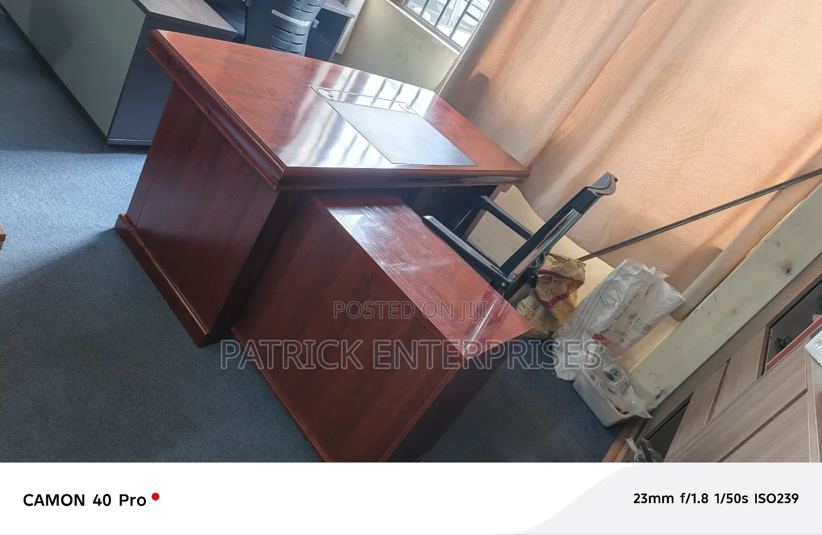 Executive Imported Modern Mahogany Office/Home Desk 1.6 Mtr