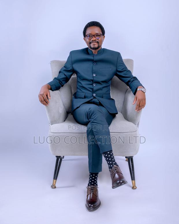 Custom Made Mandarin Collar Suits - thumbnail 2