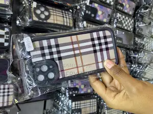 Mixne Tartan Grid Stripe Fabric Phone Cover for iPhone 11
