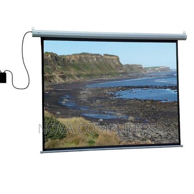 200×200 Electric Projector Screen - Lightwave - thumbnail 2