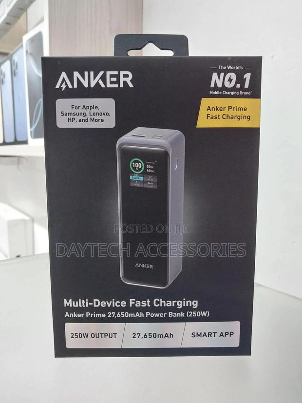 Anker Prime Power Bank 27650mah 3port 250w Portable Charger