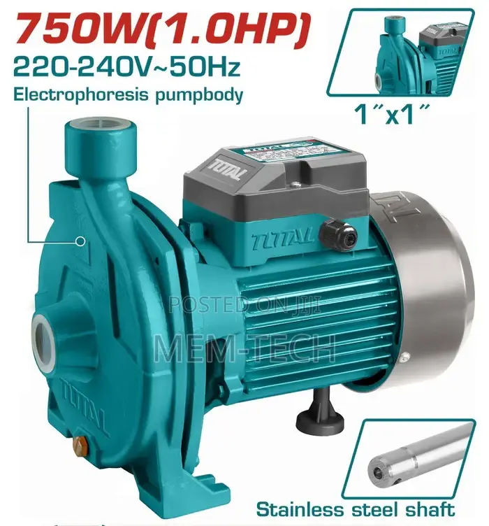 Total Twp27506 Centrifugal Pump 750w(1hp)
Max.Head:30m