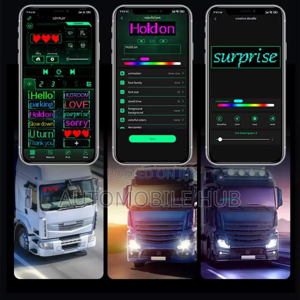 2pcs Truck Windshield Devils Eye - Demon Eyes Lights 130cm - thumbnail 3