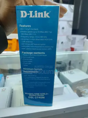 -Link DSL-2740m Wireless N300 Adsl2+ Modem Router.