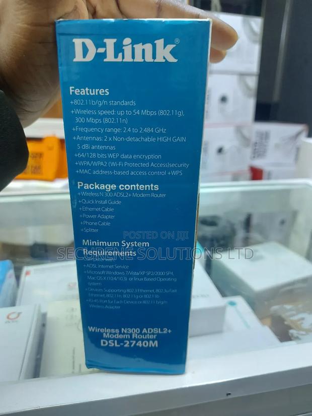 -Link DSL-2740m Wireless N300 Adsl2+ Modem Router. - thumbnail 3