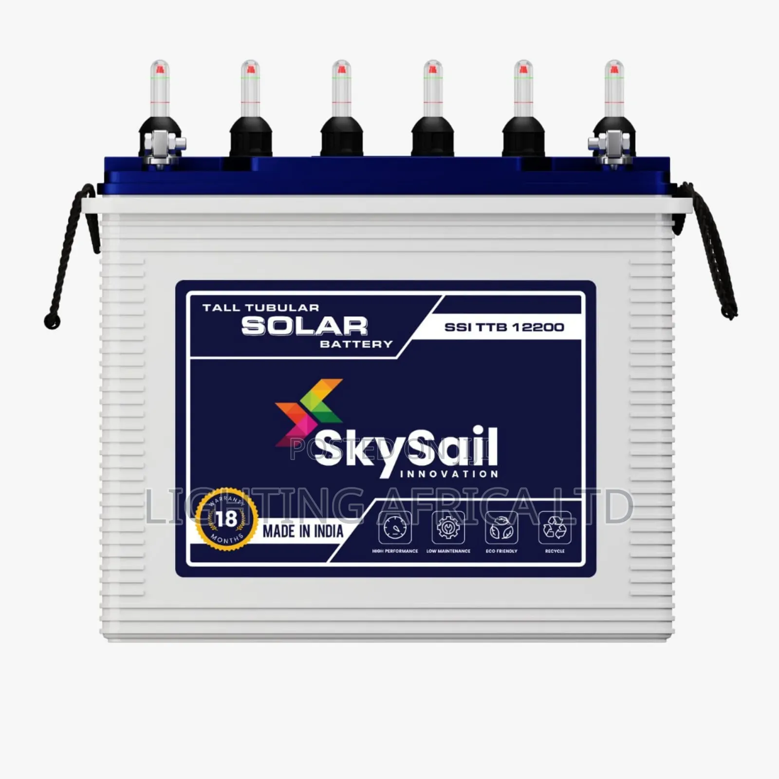Sky Sail 200ah Tubular Wet Cell Battery 18 Months Warranty