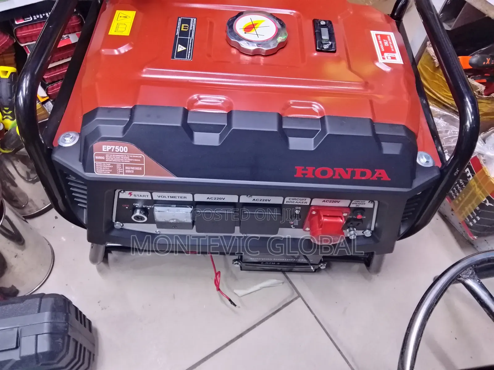 Ep7500 Honda Keystart Generator 7.5kva