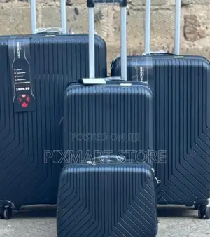 Travel Light, Pack Smart 3-in-1 Rubber Suitcase Set