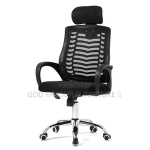 High Back Headrest Office Chair Black Qv4r